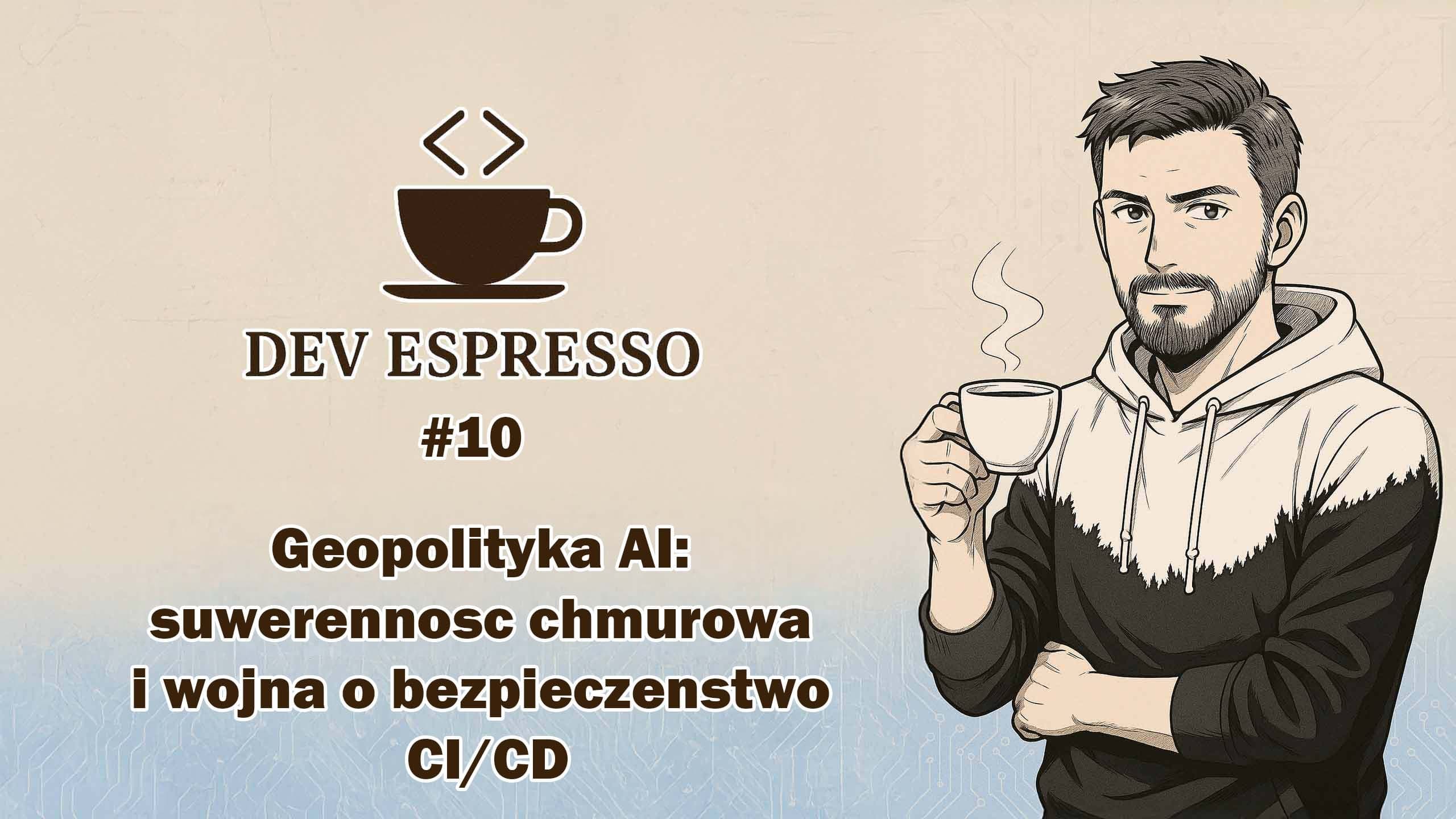 Dev Espresso #10 - Geopolityka AI: suwerenność chmurowa i wojna o bezpieczeństwo CI/CD